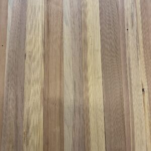 A sample of custom-milled finished flooring and siding.