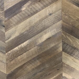 A sample of custom-milled finished flooring and siding.