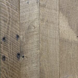A sample of custom-milled finished flooring and siding.