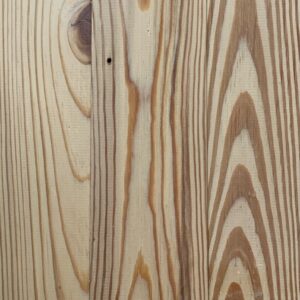 A sample of custom-milled finished flooring and siding.